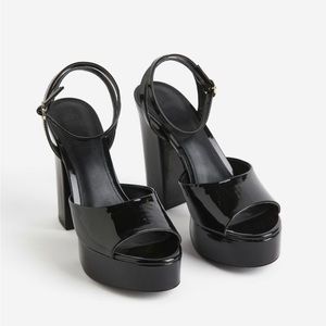 Heeled platform sandals